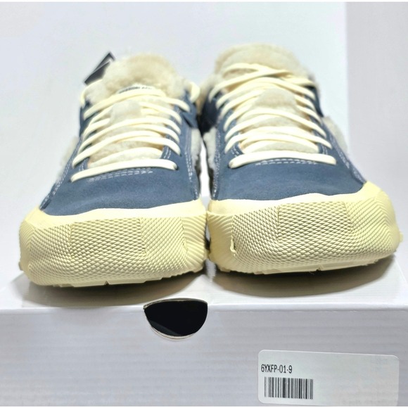 BRANDBLACK Bravo Faux Shearling Sneakers Womens Sz 10 Blue Leather Vibram $180 - Picture 8 of 14